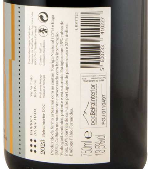 2023 Barroca da Malhada Tinalhas red