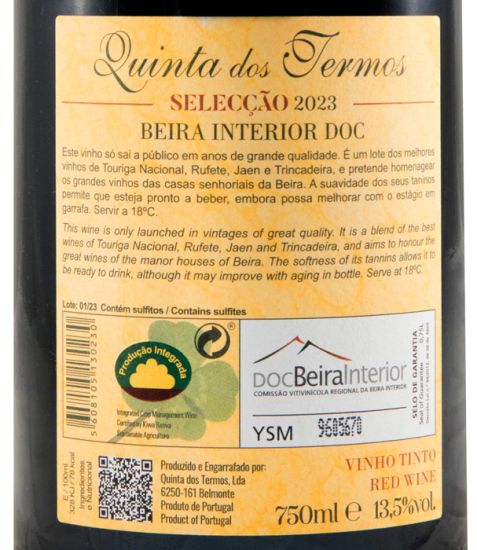 2023 Quinta dos Termos Selecção tinto