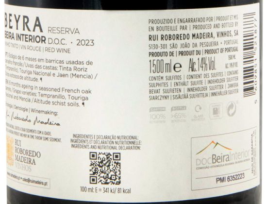 2023 Beyra Reserva tinto 1,5L