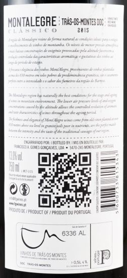 2015 Mont'Alegre Clássico tinto