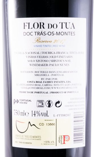 2017 Flor do Tua Reserva red