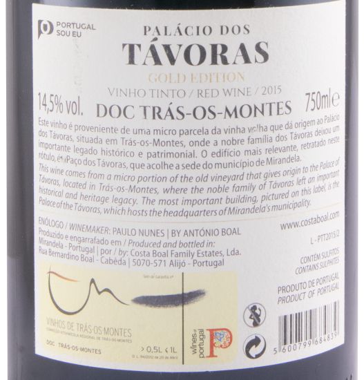 2015 Palácio dos Távoras Gold Edition red