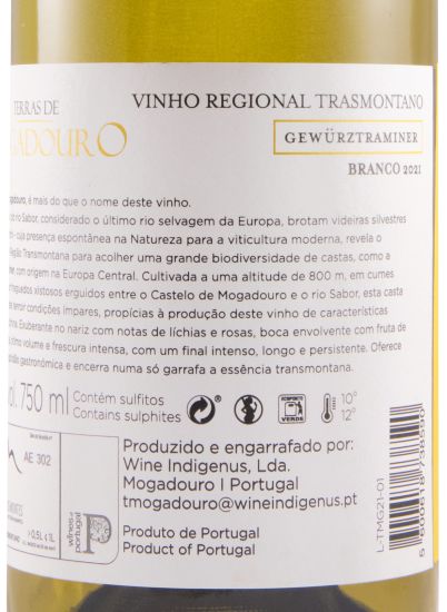 2021 Terras de Mogadouro Gewürztraminer branco