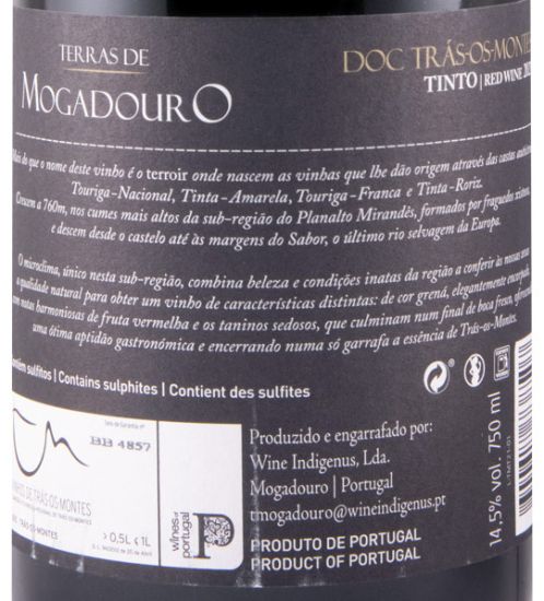 2021 Terras de Mogadouro red (damaged label)