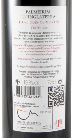 2021 Palmeirim d'Inglaterra tinto