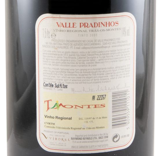 2003 Valle Pradinhos tinto 1,5L