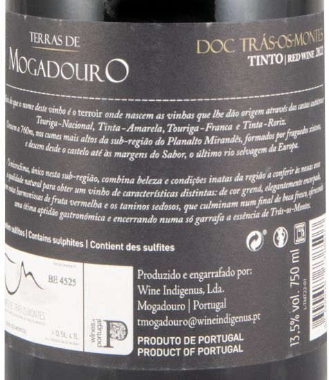 2022 Terras de Mogadouro tinto