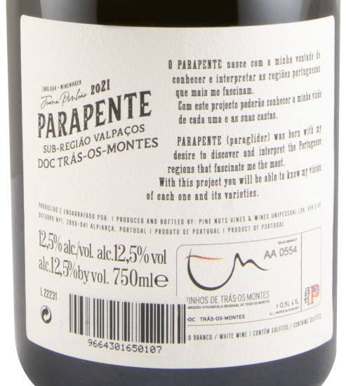 2021 Parapente Vinhas Velhas white