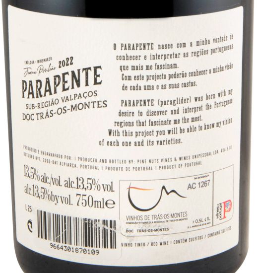 2022 Parapente Vinhas Velhas tinto