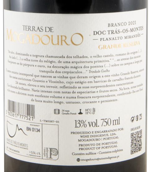 2021 Terras de Mogadouro Grande Reserva white
