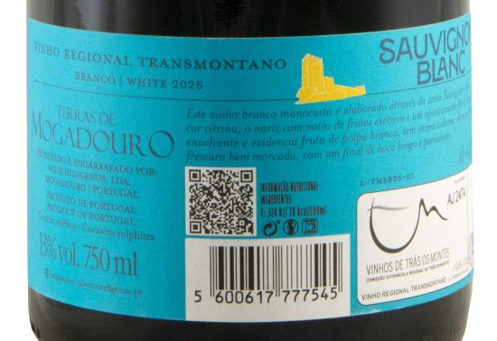 2025 Terras de Mogadouro Sauvignon Blanc white