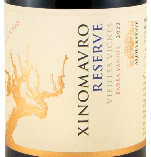 2022 Alpha Estate Ecosystem Xinomavro Vieilles Vignes Reserve tinto