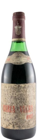 1981 Barca Velha tinto (rótulo danificado)