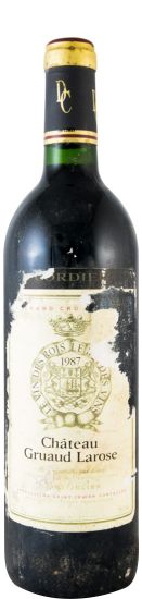 1987 Château Gruaud Larose tinto (rótulo danificado)