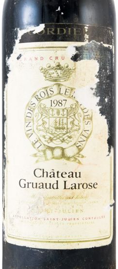 1987 Château Gruaud Larose tinto (rótulo danificado)