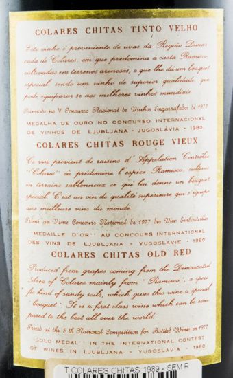 1989 Colares Chitas red (without label)