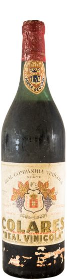 1971 Colares Real Vinícola tinto (rótulo danificado e ano ilegível)