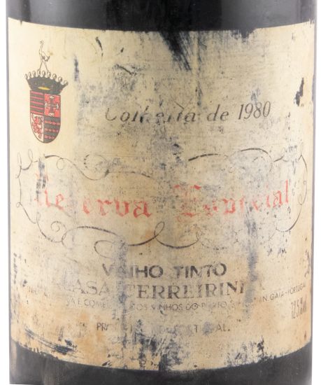 1980 Casa Ferreirinha Reserva Especial tinto (rótulo danificado)