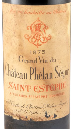 1975 Château Phélan Ségur Saint-Estèphe tinto (nível baixo)