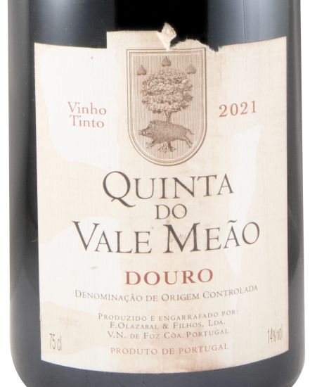 2021 Quinta do Vale Meão tinto (rótulo danificado)