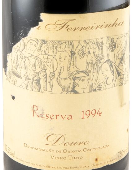 1994 Casa Ferreirinha Reserva tinto (rótulo danificado)