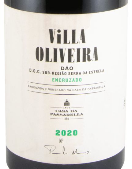 2020 Casa da Passarella Villa Oliveira Encruzado branco (rótulo danificado)