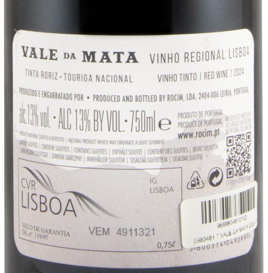 2024 Vale da Mata red (damaged label)