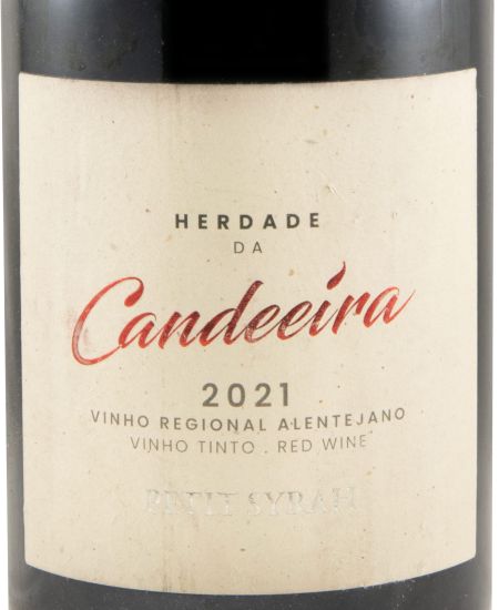 2021 Herdade da Candeeira Petit Syrah red (damaged label)