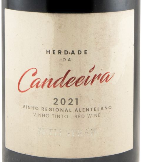 2021 Herdade da Candeeira Petit Syrah tinto (rótulo danificado)