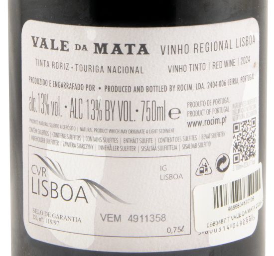 2024 Rocim Vale da Mata red (damaged label)
