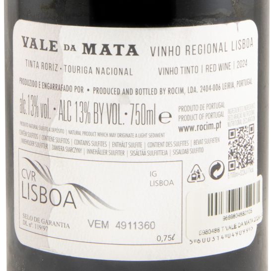 2024 Rocim Vale da Mata red (damaged label)