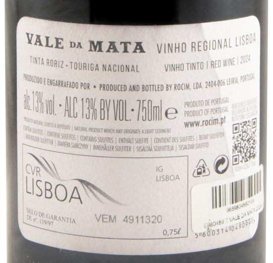 2024 Rocim Vale da Mata red (damaged label)