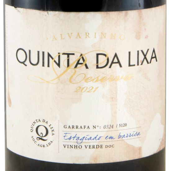 2021 Quinta da Lixa Alvarinho Reserva branco (rótulo danificado)