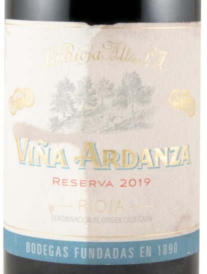 2019 La Rioja Alta Viña Ardanza Reserva tinto (rótulo danificado)