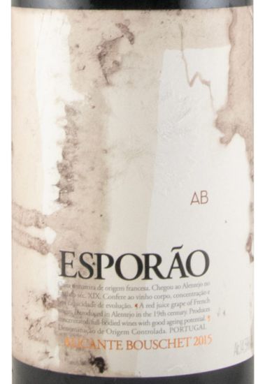 2015 Esporão Alicante Bouschet tinto (rótulo danificado)