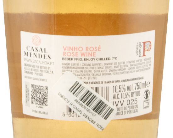 Casal Mendes rosé (rótulo danificado)