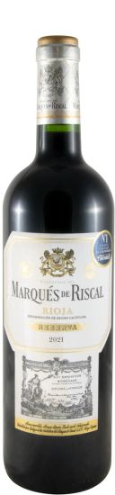 2021 Marqués de Riscal Reserva Rioja tinto (rótulo danificado)