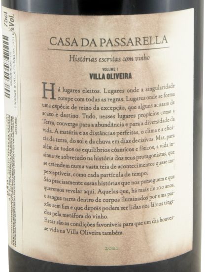 2021 Casa da Passarella Villa Oliveira Encruzado branco (rótulo danificado)