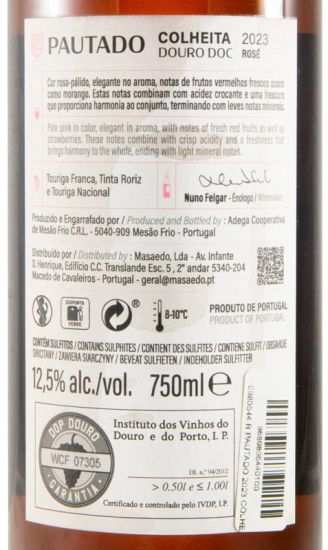 2023 Pautado Colheita rosé (rótulo danificado)