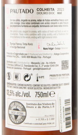 2023 Pautado Colheita rosé (rótulo danificado)