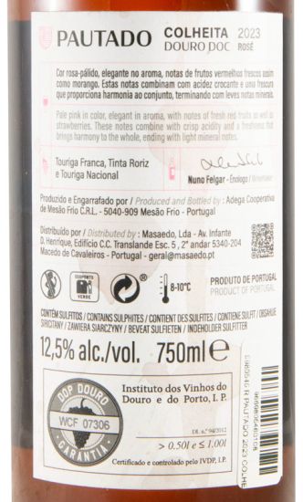 2023 Pautado Colheita rosé (rótulo danificado)
