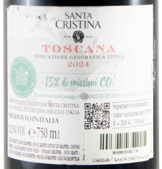 2024 Santa Cristina tinto (rótulo danificado)