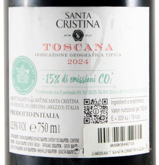 2024 Santa Cristina tinto (rótulo danificado)