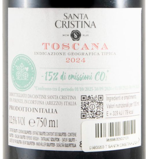 2024 Santa Cristina tinto (rótulo danificado)