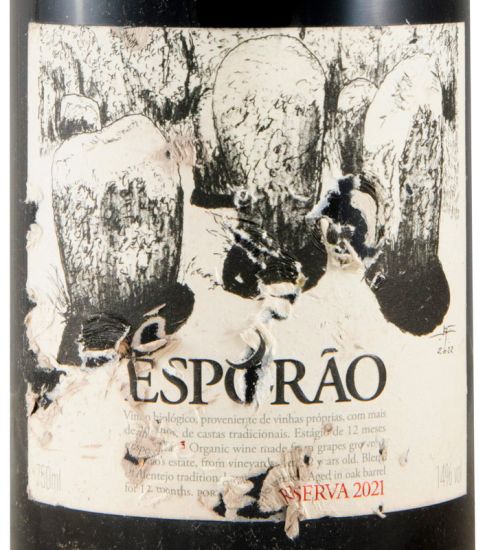 2021 Esporão Reserva tinto (rótulo danificado)