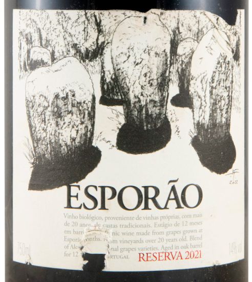2021 Esporão Reserva tinto (rótulo danificado)