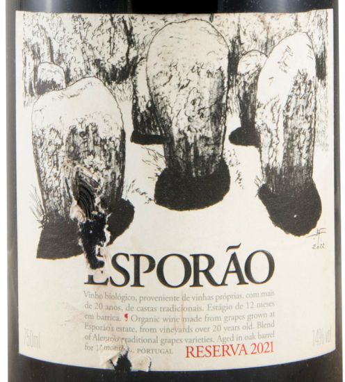 2021 Esporão Reserva tinto (rótulo danificado)