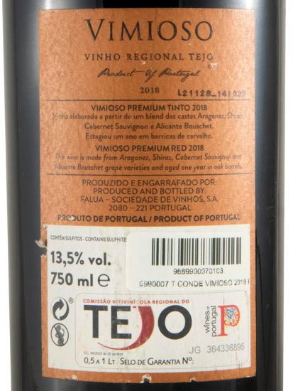 2018 Conde Vimioso Premium red (damaged label)