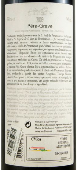 2009 Pêra-Grave red (damaged label)