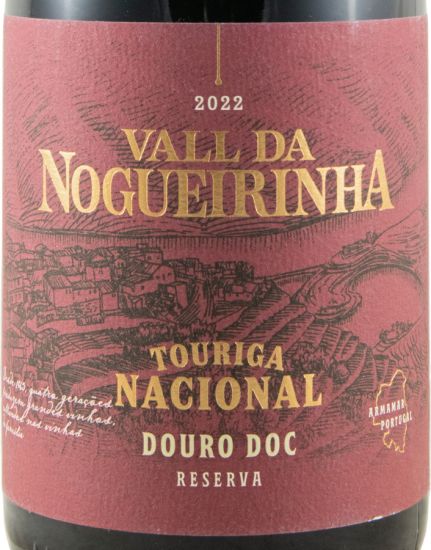 2022 Vall da Nogueirinha Touriga Nacional Reserva tinto (rótulo danificado)